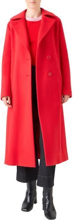 Akris Virgin Wool Blend Coat in Bright Red at Nordstrom, Size 12