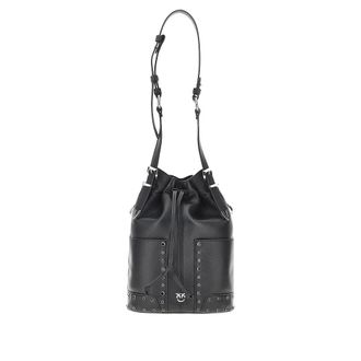 Pinko Bolso tipo saco mini de piel - Bags - Mujer - Negro - ONE SIZE