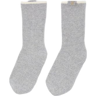 Sandro Two-tone knee-high socks in Grey at Nordstrom