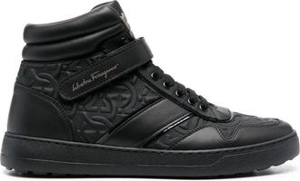 Ferragamo Mens Black Sneakers, US Size 7.5