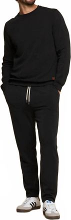 Fundamental Coast Later On Crew Top In Jet Black