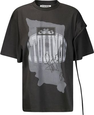 Ottolinger T-shirt destrutturata - Nero