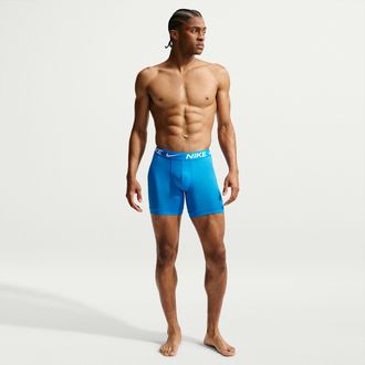 Nike Mens Essential Micro Dri-FIT Boxer Briefs (3-Pack) in Blue | KE1157-461