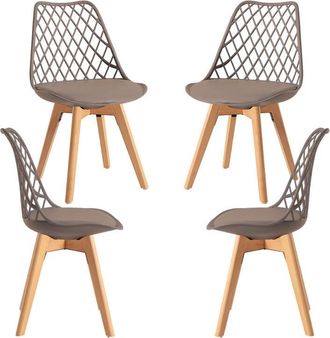 Regalos Miguel Packs Sillas Comedor - Pack 4 Sillas Mima - Taupe