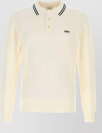 Autry knit short-sleeve polo shirt