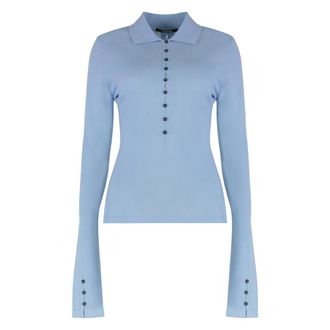 Jacquemus Truien & Vesten, Dames, Blauw, L, Wol, Long Sleeve Knit Top