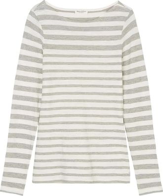 Marc O'Polo striped long-sleeve T-shirt - women - Cotton - S - Grey