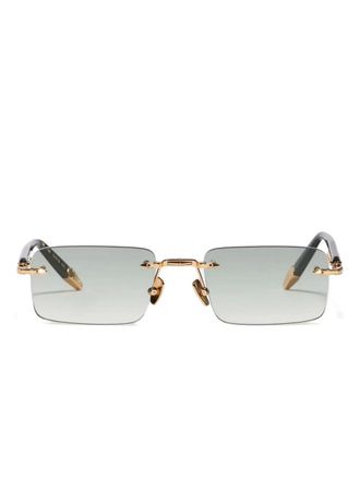John Dalia R01 square-frame sunglasses - Gold