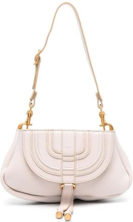 Chlo&eacute; Marcie Small Clutch - Dames - Schoudertassen - Grijs - ONE Size - Leer - Tassen