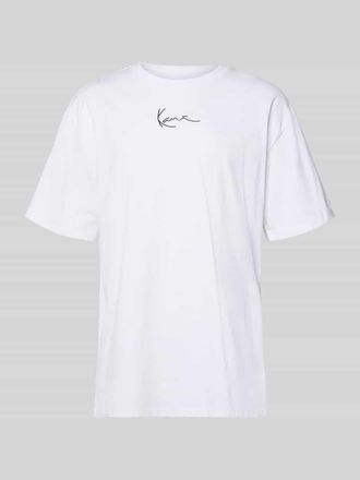 Karl Kani Oversized T-Shirt mit Logo-Stitching in Weiss, Gr&ouml;&szlig;e XXL