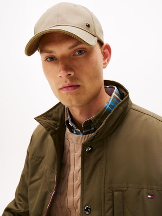 Tommy Hilfiger Baseball Cap TOMMY HILFIGER COTTON PANEL CAP, Herren, braun (camel), Web, Baumwolle, unifarben, Caps Baseball Cap, Gr&ouml;ssenverstellbar Harringbone Prem