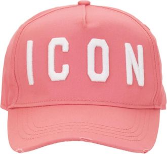 Dsquared2 Cappellino da baseball con logo - - Accessories - unisex - Rosa - ONE SIZE
