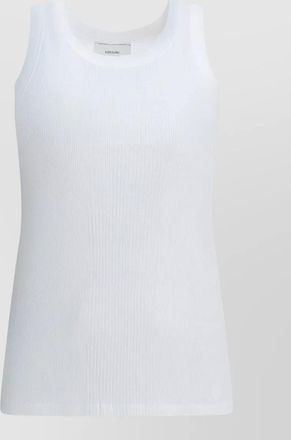 Loulou Studio ribbed scoop neck sleeveless knit top