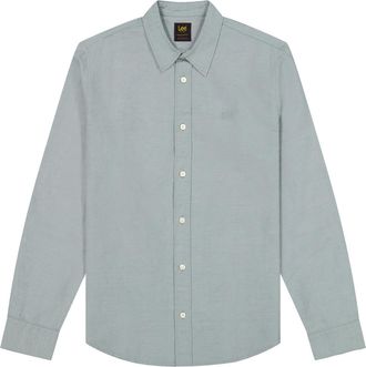 Lee Leinenhemd LEE Lee Leinenhemd Lee, Herren, Gr. M, N-Gr, gr&uuml;n, Obermaterial: 55% Leinen LI. 45% Baumwolle CO., Hemden Leinenhemd