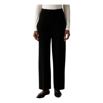 Twinset Paperbag Broek - Dames - Broeken - Zwart - Maat: L Viscose