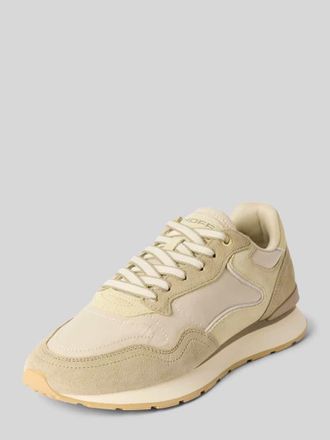 Hoff Sneaker aus Leder-Mix mit Logo-Detail Modell City in Oliv, Gr&ouml;&szlig;e 36