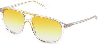 Lozza SL1827Q 880G Mens Sunglasses White Size 58