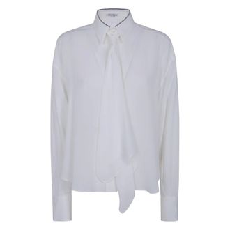 Brunello Cucinelli Mujer, Blusas y Camisas, Blanco, Talla: M
