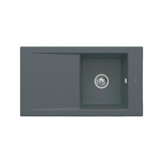Villeroy & Boch V&b Einbausp&uuml;le Timeline 50 Flat 865x475mm Handbet&auml;tigung Graphit