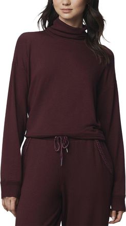 Splendid Supersoft Trim Turtleneck Top