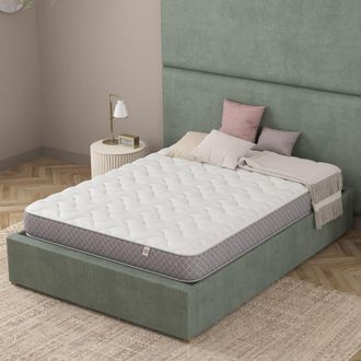 Catherine Lansfield Tranquil Nights Hybrid Mattress in White | Size: Double