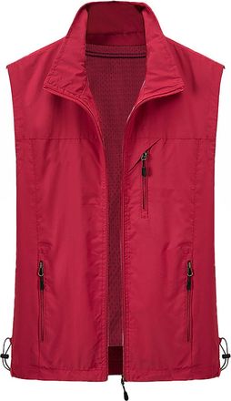 Generic Lightweight Softshell Vest for Men, Waterproof Windproof Running Vest, Outdoor Vest, Summer Fishing Vest, Breathable Vest Gilet Sleeveless Jacket for 