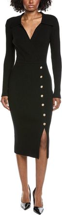 Elie Tahari Rib Knit Midi Dress