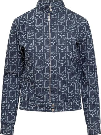 Ludovic de Saint Sernin Monogram Print Licht Jack - Dames - Zomerjassen - Blauw - S - Jassen