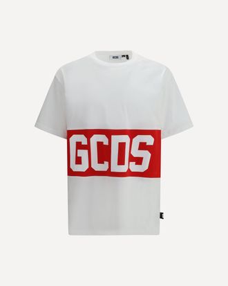 GCDS Regular T-shirt with Logo Band Male M