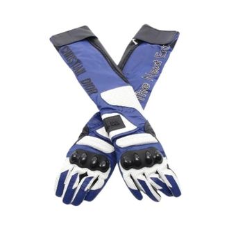 Dior Pre-owned Accessories, female, Blue, Size: ONE SIZE Pre-owned Leather Long Gloves