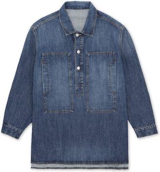 Fortela Fuegodress Custom Wash Denim Dress in D360 at Nordstrom, Size X-Large