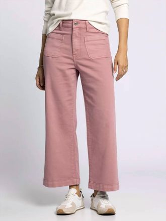 Thread & Supply Sophia Kick Flare Cropped Pants In Weathered Rose