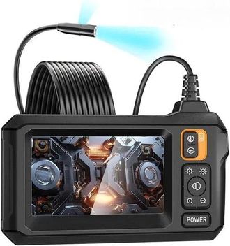 OEM C&aacute;mara De Inspecci&oacute;n Endosc&oacute;pica - C&aacute;mara De Inspecci&oacute;n Hd C&aacute;mara &Uacute;nica Con 8 Led - Pantalla De 4,3 - Resistente Al Agua - Cable De 10 M