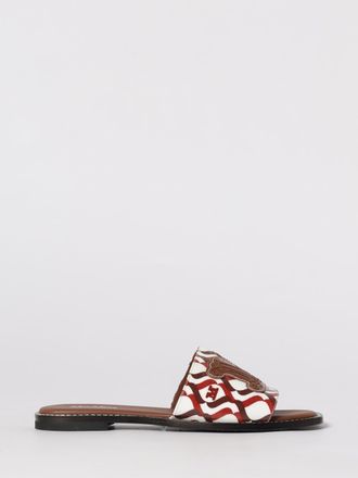 Max Mara Sliders Dovere Max Mara in canvas di cotone stampato