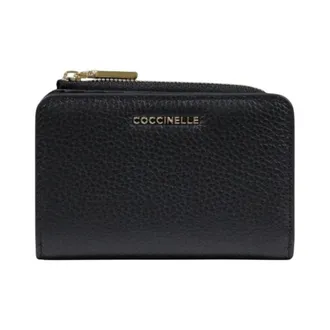 Coccinelle Wallets & Cardholders, female, Black, Size: ONE SIZE Leather Zip-Around Wallet