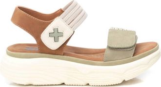 Xti Womens Casual Sandals In Kakhi