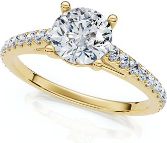 Pompeii3 1.30Ct Diamond Engagement Ring 14k Gold Lab Grown
