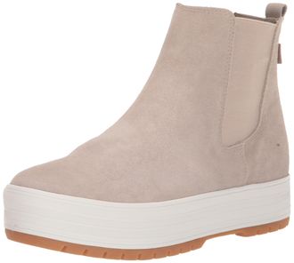 Keds Womens The Platform Chelsea Lug Boot, Taupe Suede, 5 UK