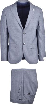 L.B.M. 1911 Giacca Stondata - Heren - Business pakken - Blauw - M - Wol - Kostuums