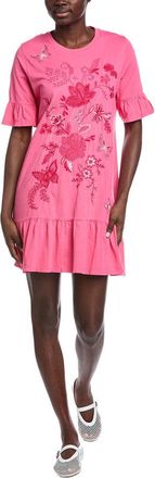 Johnny Was Ruffle Sleeve T-Shirt Dress