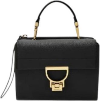 Coccinelle Borsa a mano in pelle nera - - Bags - Donna - Nero - ONE SIZE