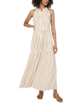 Vince Camuto Collar Sleeveless Long Shirt Dress