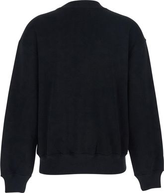 Polo Ralph Lauren Womens Sweatshirt Crewneck Black Cotton Sweatshirts Sweater
