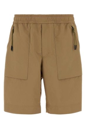 Moncler Beige Polyester Bermuda Shorts
