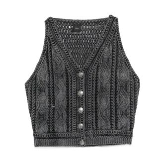 Pinko Cardigans, female, Gray, Size: XS Myrtus Top