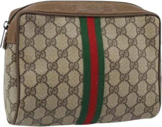 Gucci Pre-owned Clutches, female, Beige, Size: ONE SIZE Pre-owned Plastic Clutch
