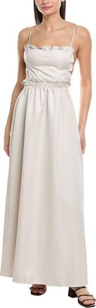 WeWoreWhat Ruffle Bib Maxi Dress