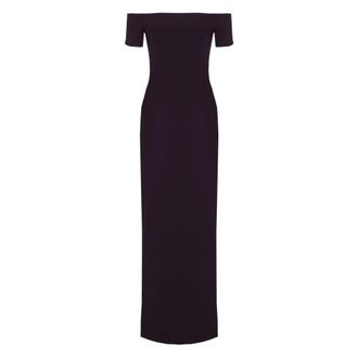Solace London Nile Maxi Jurk - Dames - Feestkleedjes - Paars - L - Polyester - Kleedjes