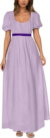Generic Regency Dress, Renaissance Dress, Regency Dresses Costume Empire Waist Long Dress 2025