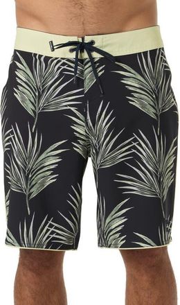 O'Neill Hyperfreak Mysto Scallop Board Shorts in Citron at Nordstrom, Size 30